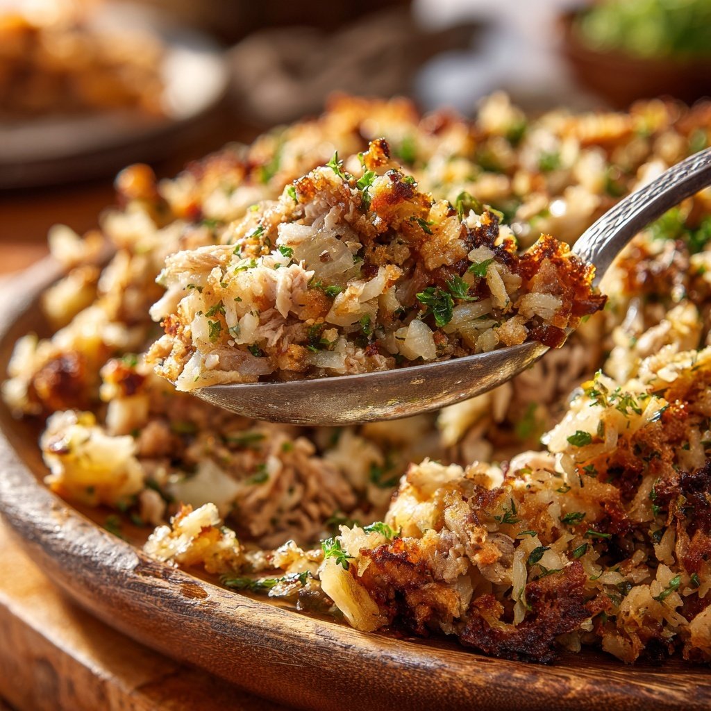 Savory Turkey and Rice Stuffing