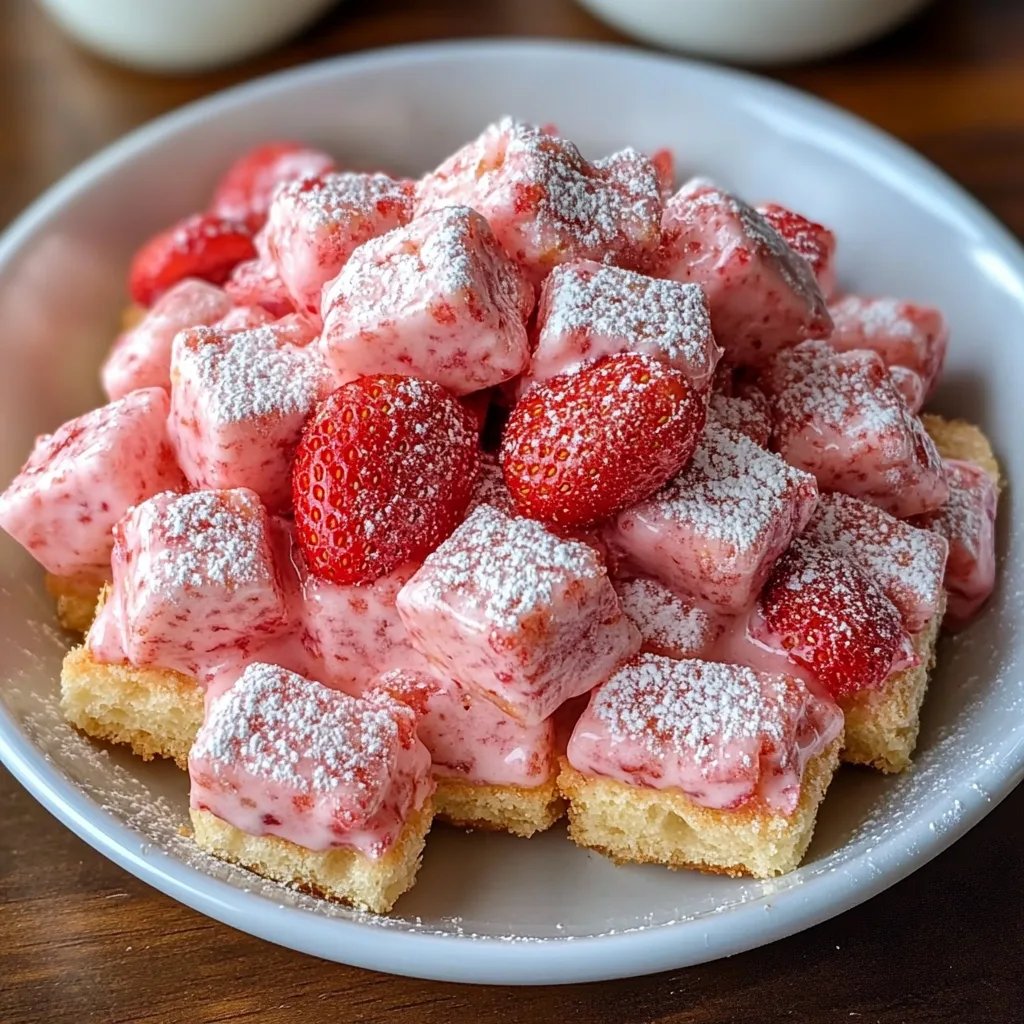 Fluffy Strawberry Shortcake Puppy Chow: An Amazing Ultimate Recipe