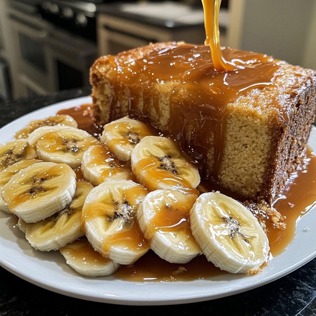 Bananas Foster with Pound Cake