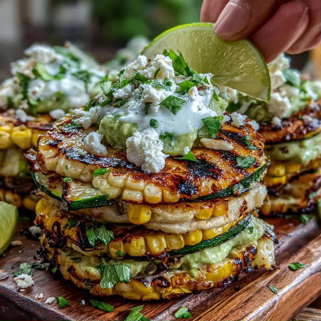 Grilled Corn Zucchini Tacos