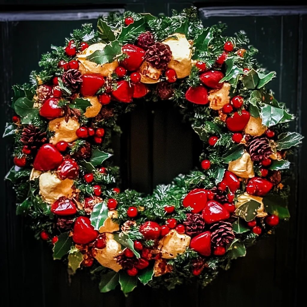 Christmas Taco Cheese Ball Wreath