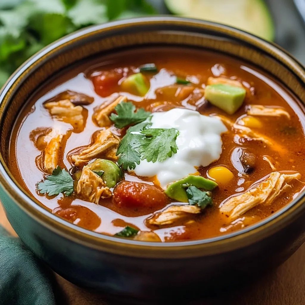 Spicy Chicken Taco Soup