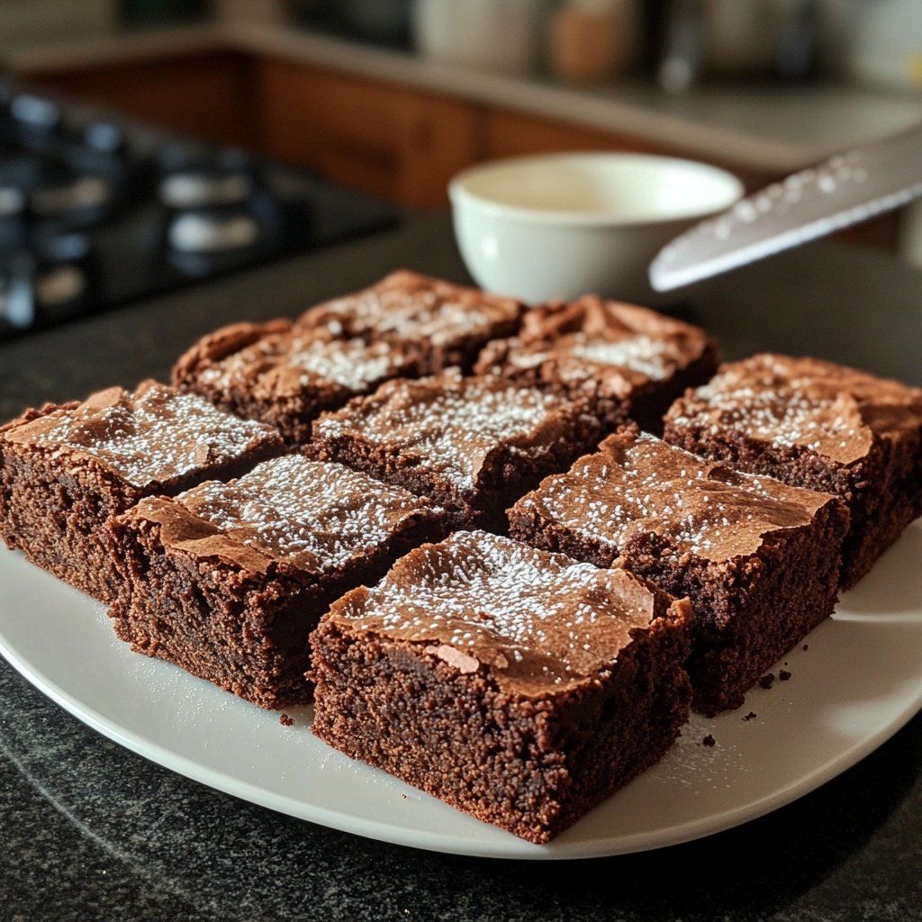 Christmas Brownies with Gingerbread Spices