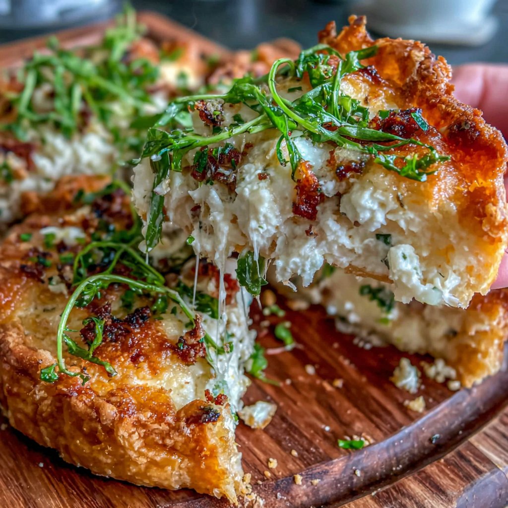 Rustic Dandelion Tart with Goat Cheese