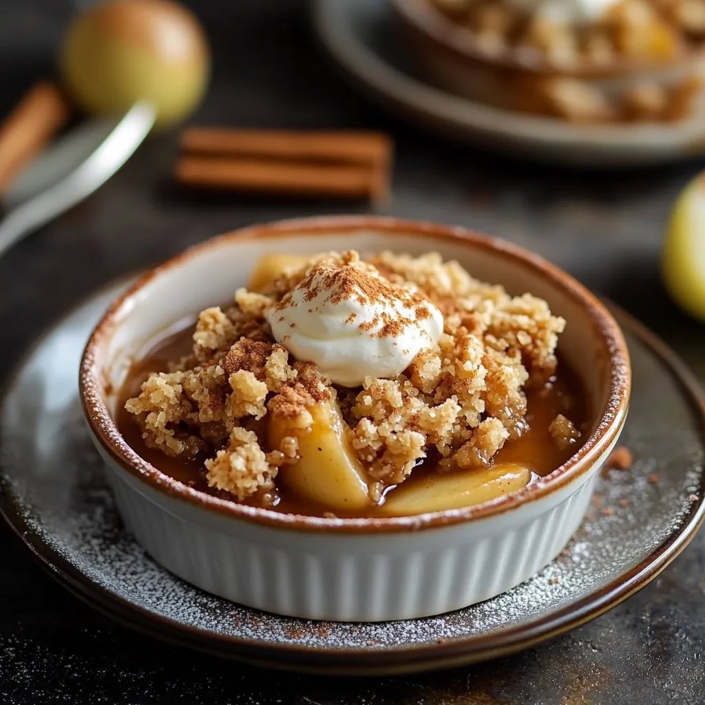 Mini Apple Crumbles with Cinnamon