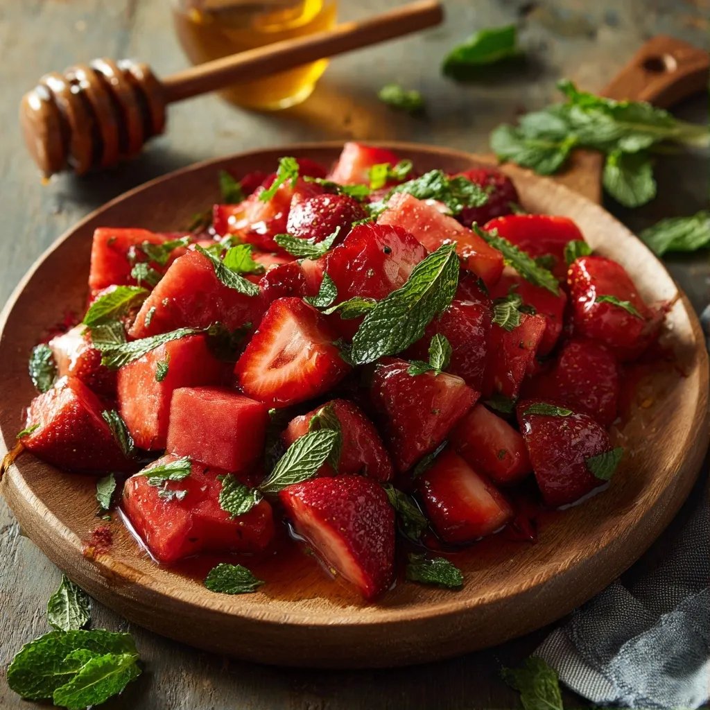 Watermelon Strawberry Salad