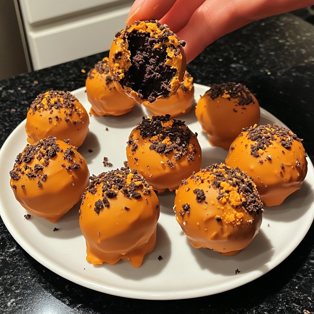 The Best Pumpkin Oreo Balls