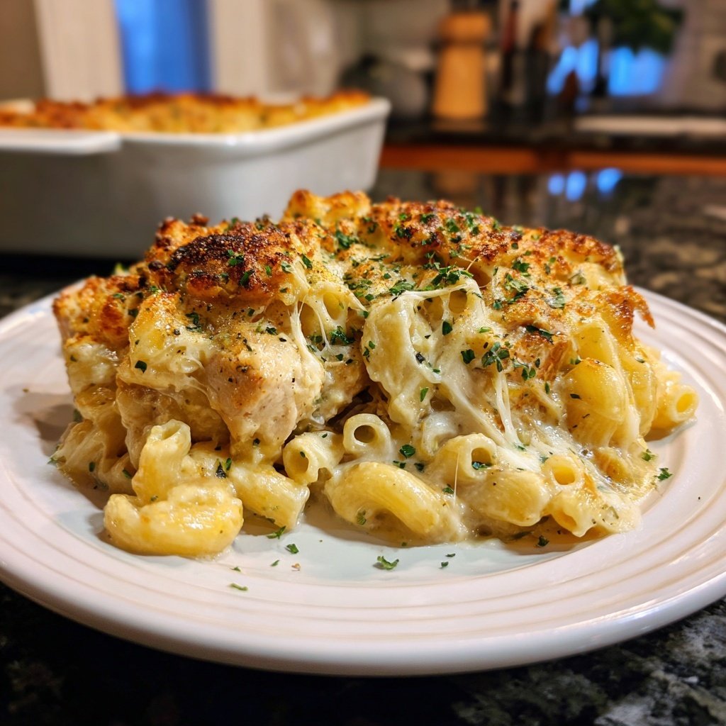 Cajun Cream Cheese Chicken Pasta Bake