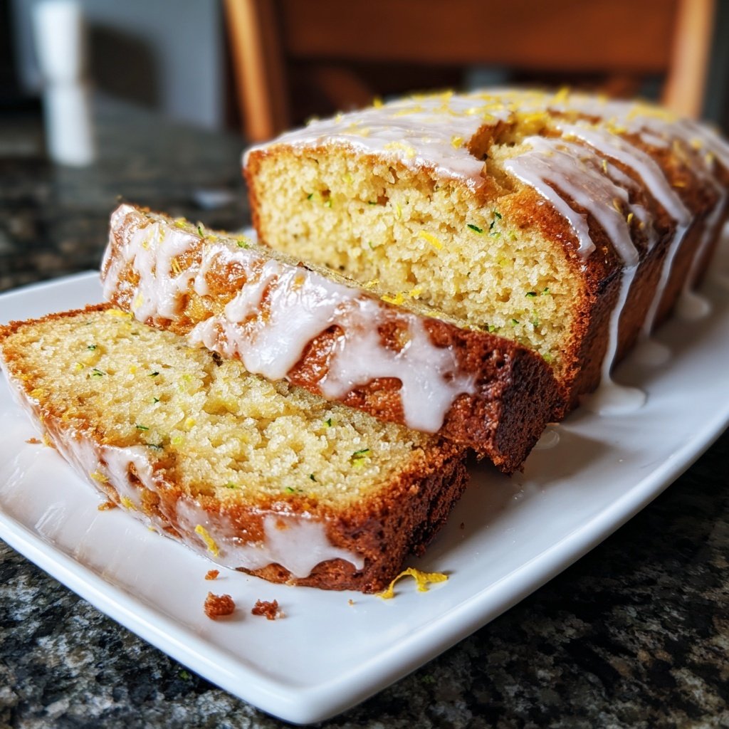 Zucchini Lemon Drizzle Cake