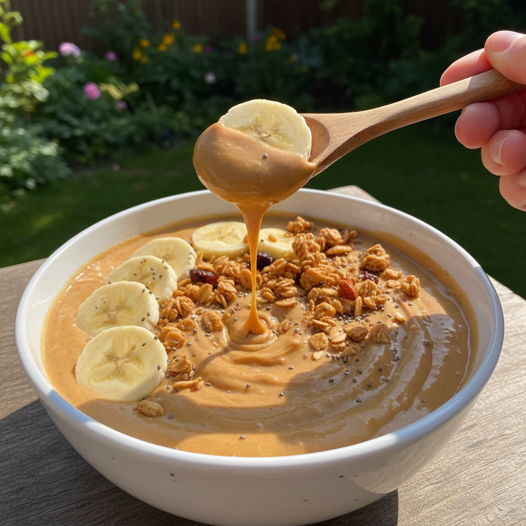 Peanut Butter Banana Smoothie Bowl