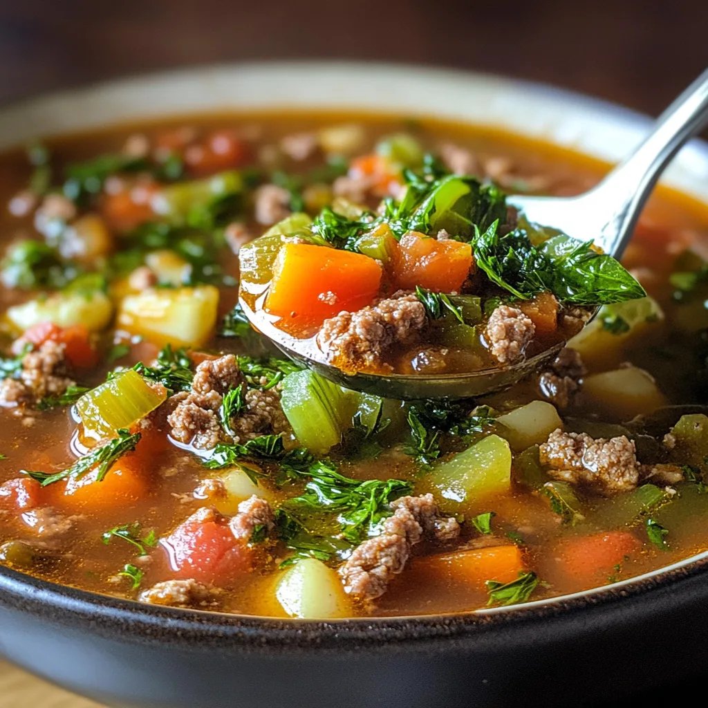 Ground Beef Vegetable Soup: An Amazing Ultimate Recipe
