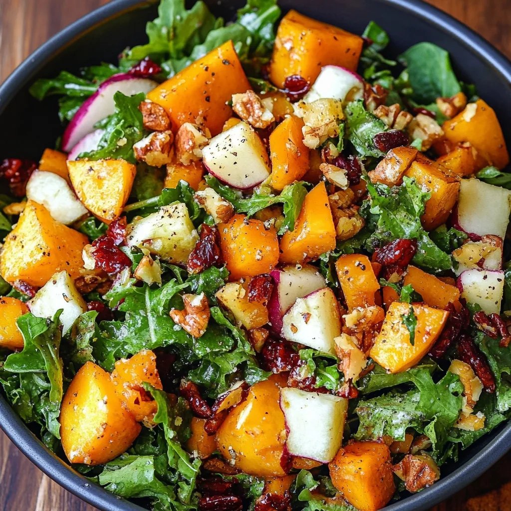 Fall Harvest Salad w/ Butternut Squash and Apple