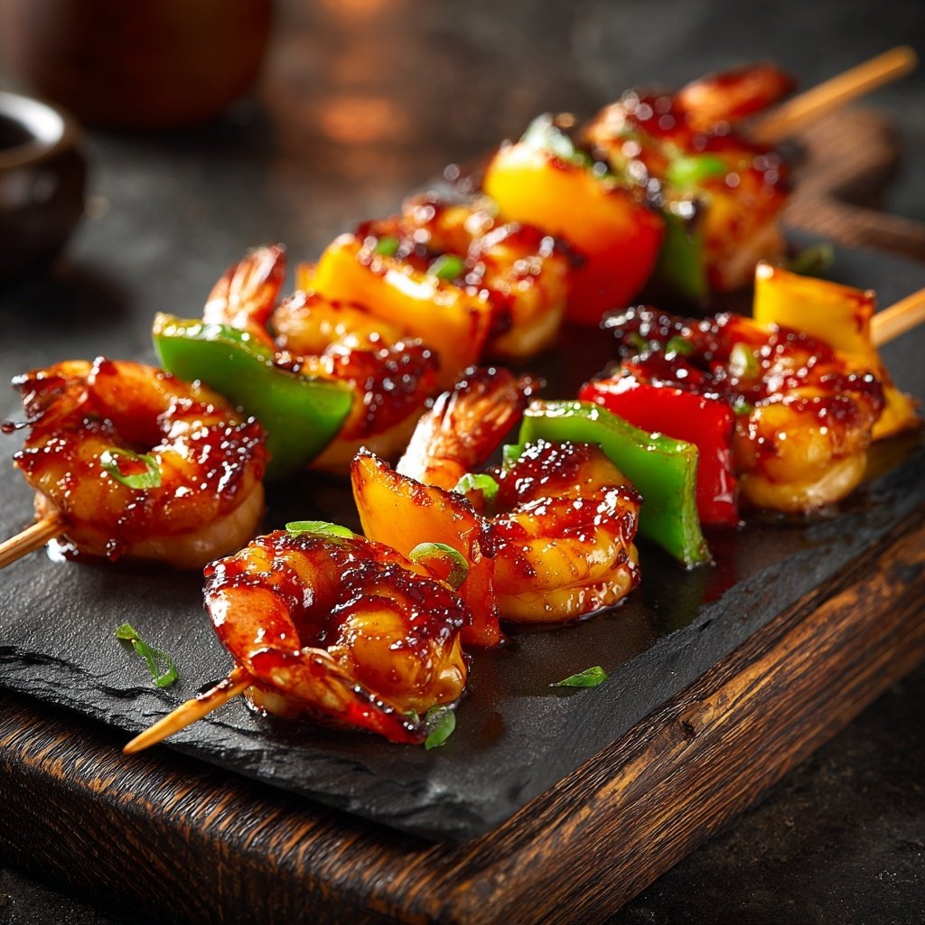 Sweet Chili Shrimp Skewers