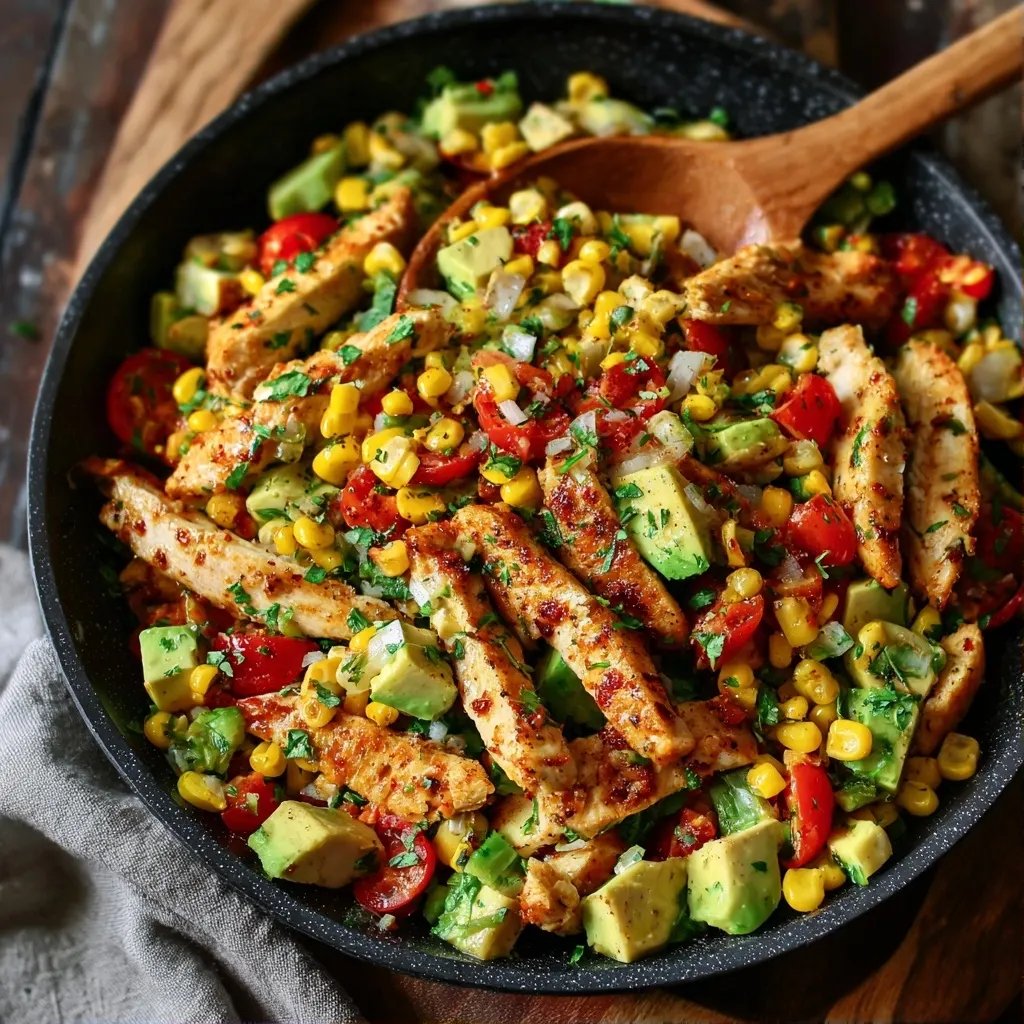 Grilled Chicken Corn Salad