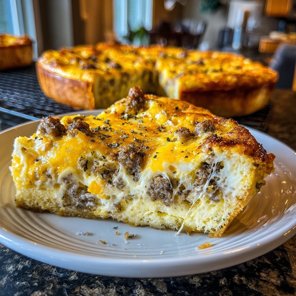 Easy Breakfast Sausage Egg Casserole
