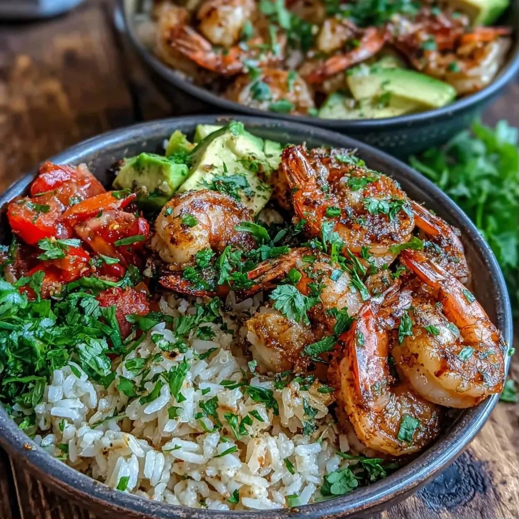 Grilled Shrimp Rice Bowls