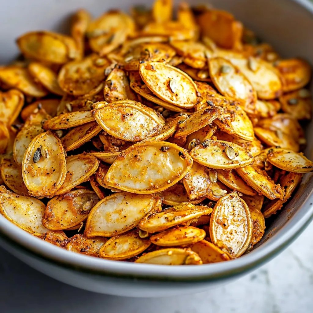 Garlic Air Fryer Pumpkin Seeds