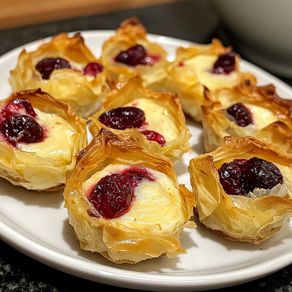 Mini Cranberry Brie Bites