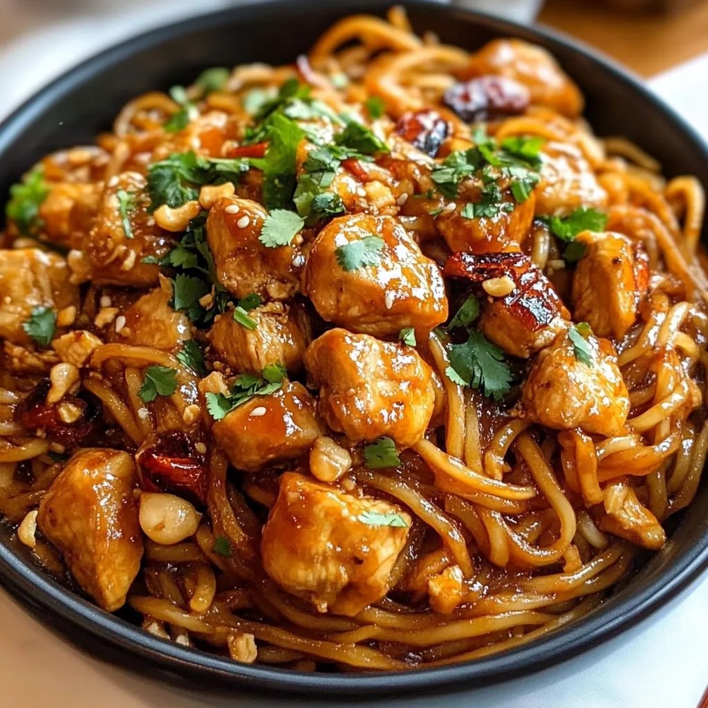 Kung Pao Chicken Noodles: An Incredible Ultimate Recipe for 6 Servings