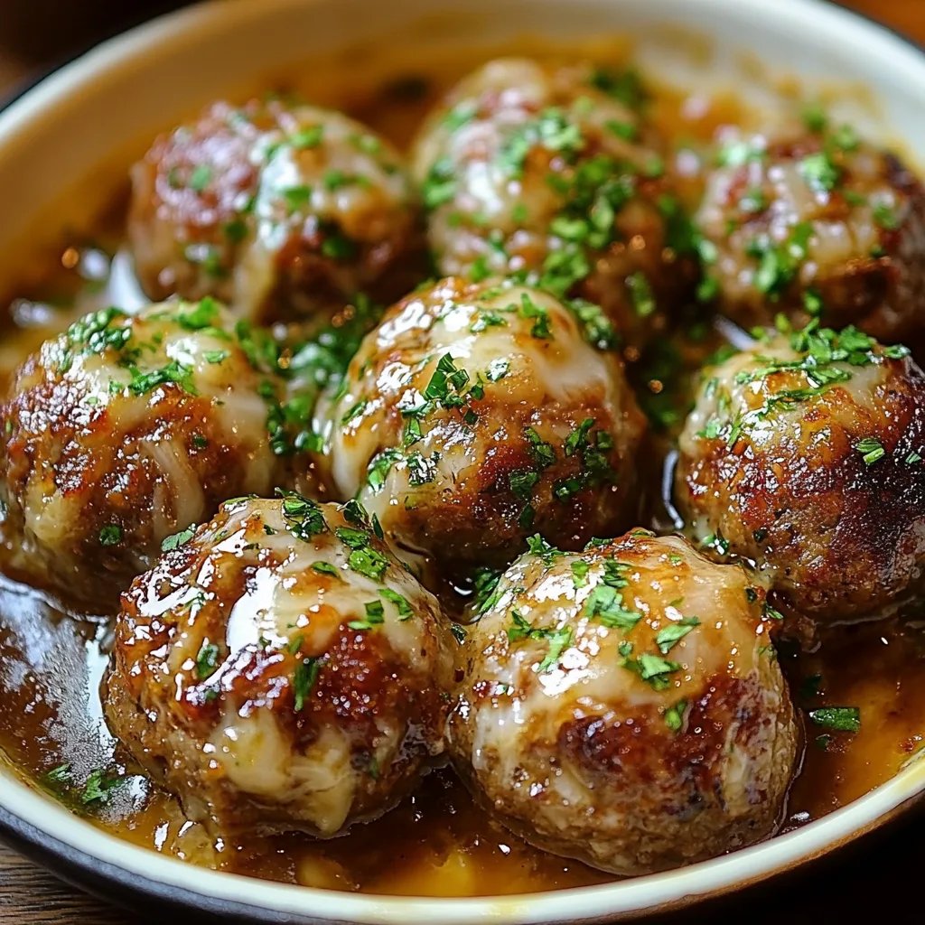 French Onion Meatballs w/ Savory Onion Sauce: An Incredible 5-Step Recipe