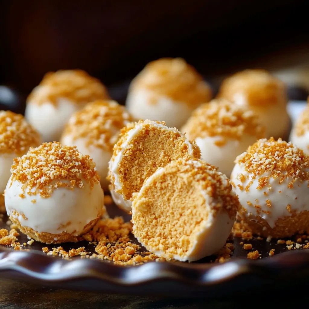 Easy No Bake Pumpkin Cheesecake Balls