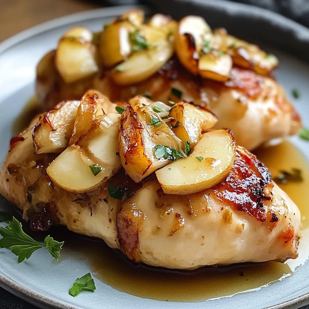 Apple and Brie Stuffed Chicken