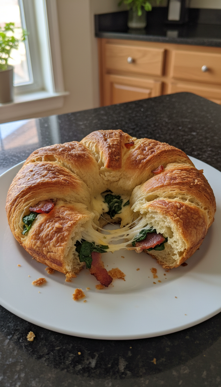 Savory Croissant Breakfast Bake