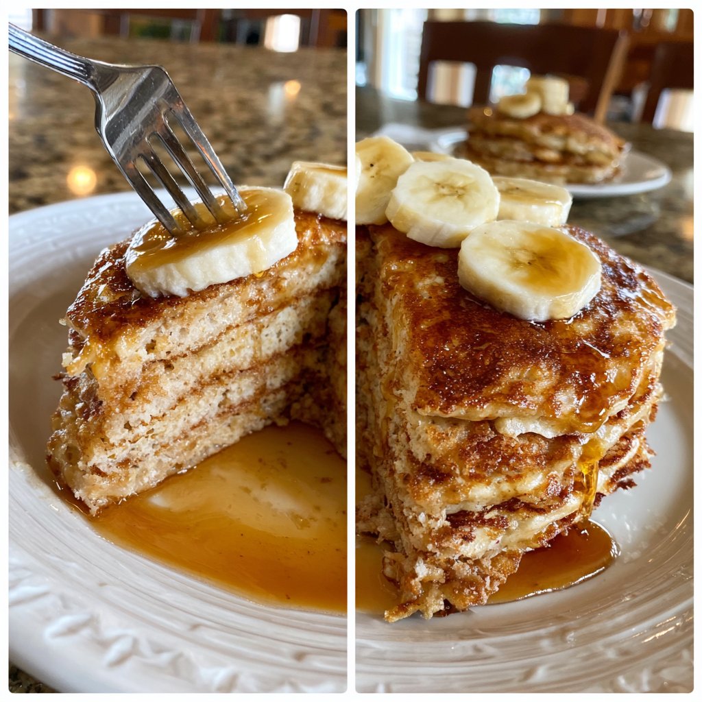 Greek Yogurt Banana Pancakes