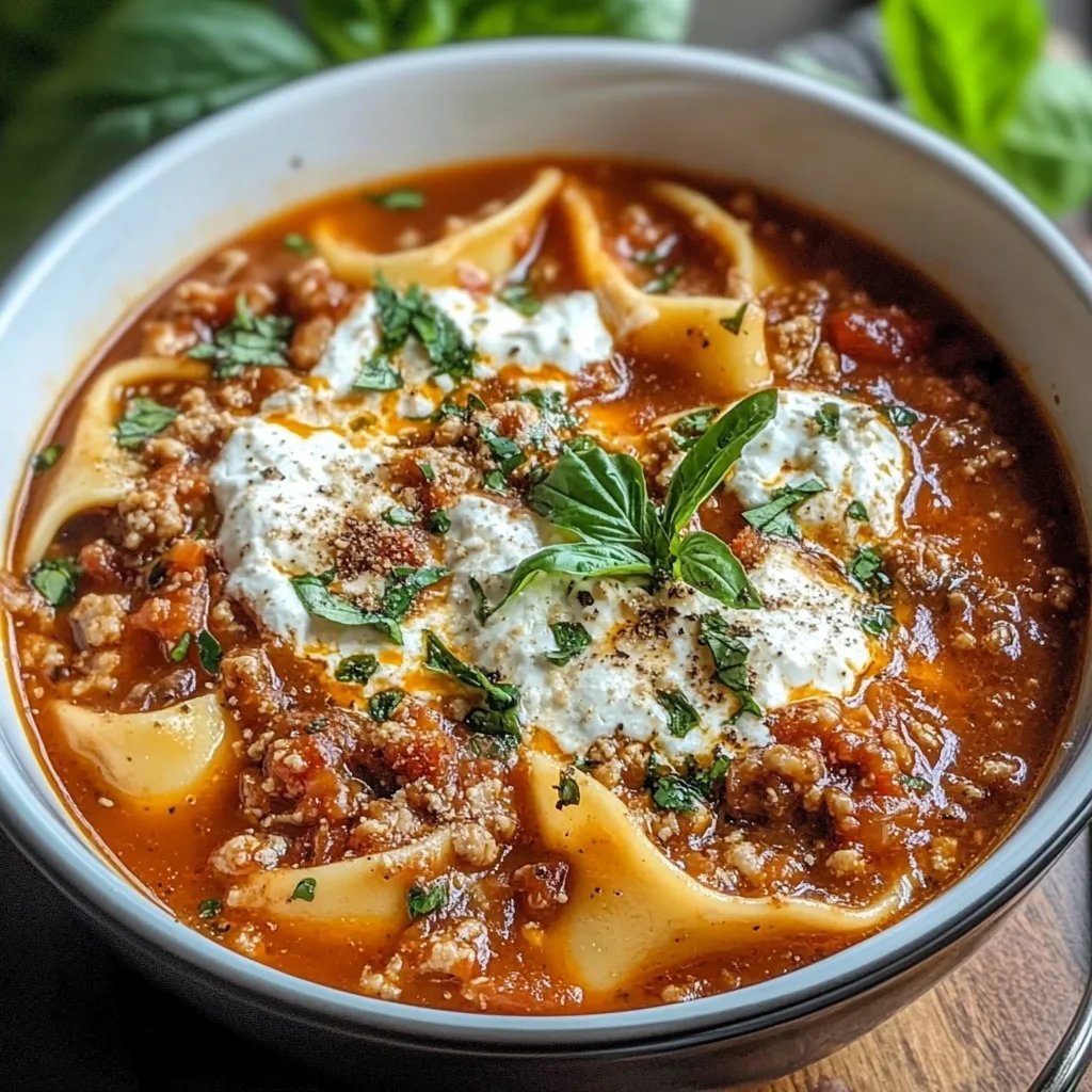 Crockpot Lasagna Soup