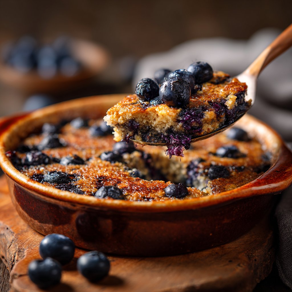 Baked Blueberry Protein Oatmeal