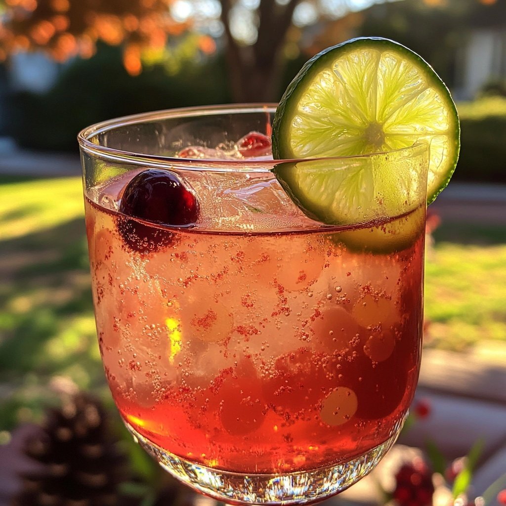 Holiday Cocktail Spiced Cranberry Paloma