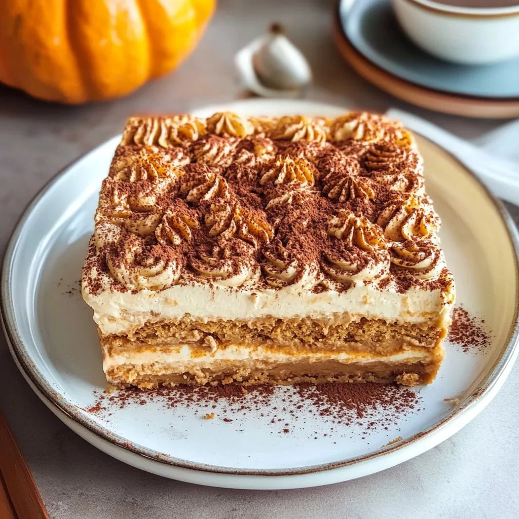 Creamy Pumpkin Tiramisu