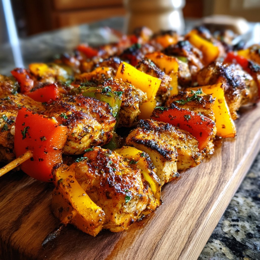 Herbed Chicken & Veggie Skewers