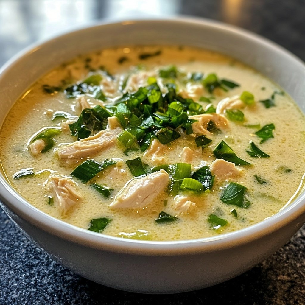 Creamy Chicken Soup with Coconut Milk & Ramen