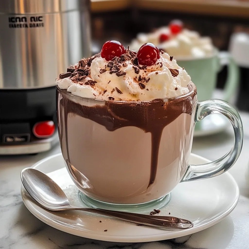 Chocolate Covered Cherry Hot Chocolate