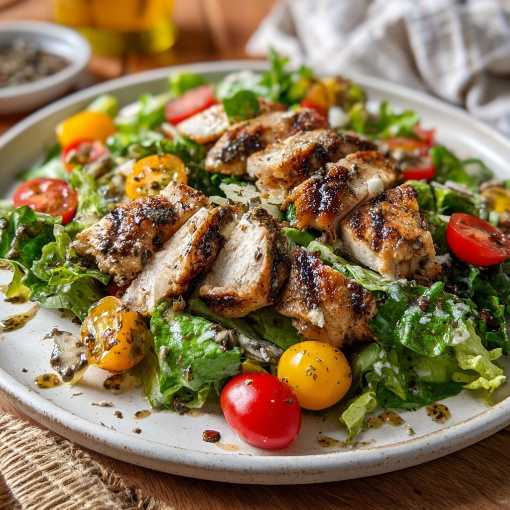 Simple Herb-Grilled Chicken Salad