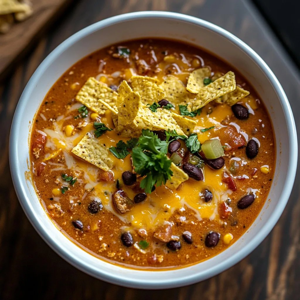 Slow Cooker Nacho Soup