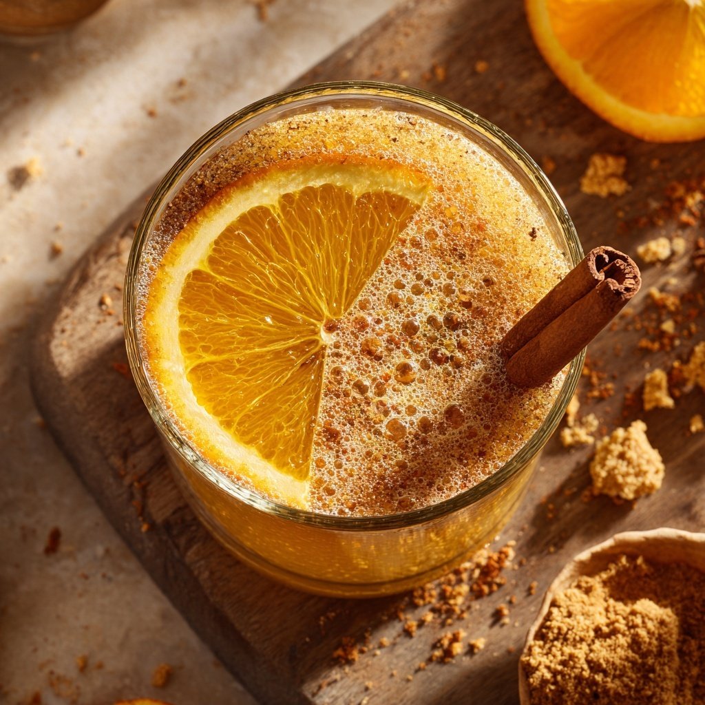 Gingerbread Orange Festive Fizz