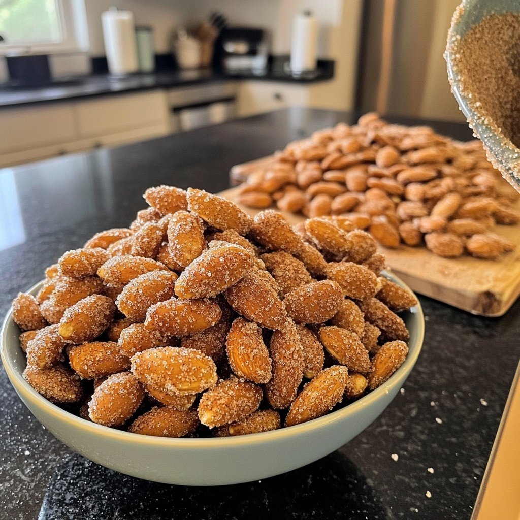 Caramelized Cinnamon Sugar Almonds
