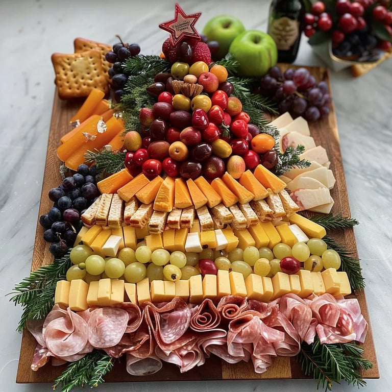 Christmas Tree Shaped Charcuterie