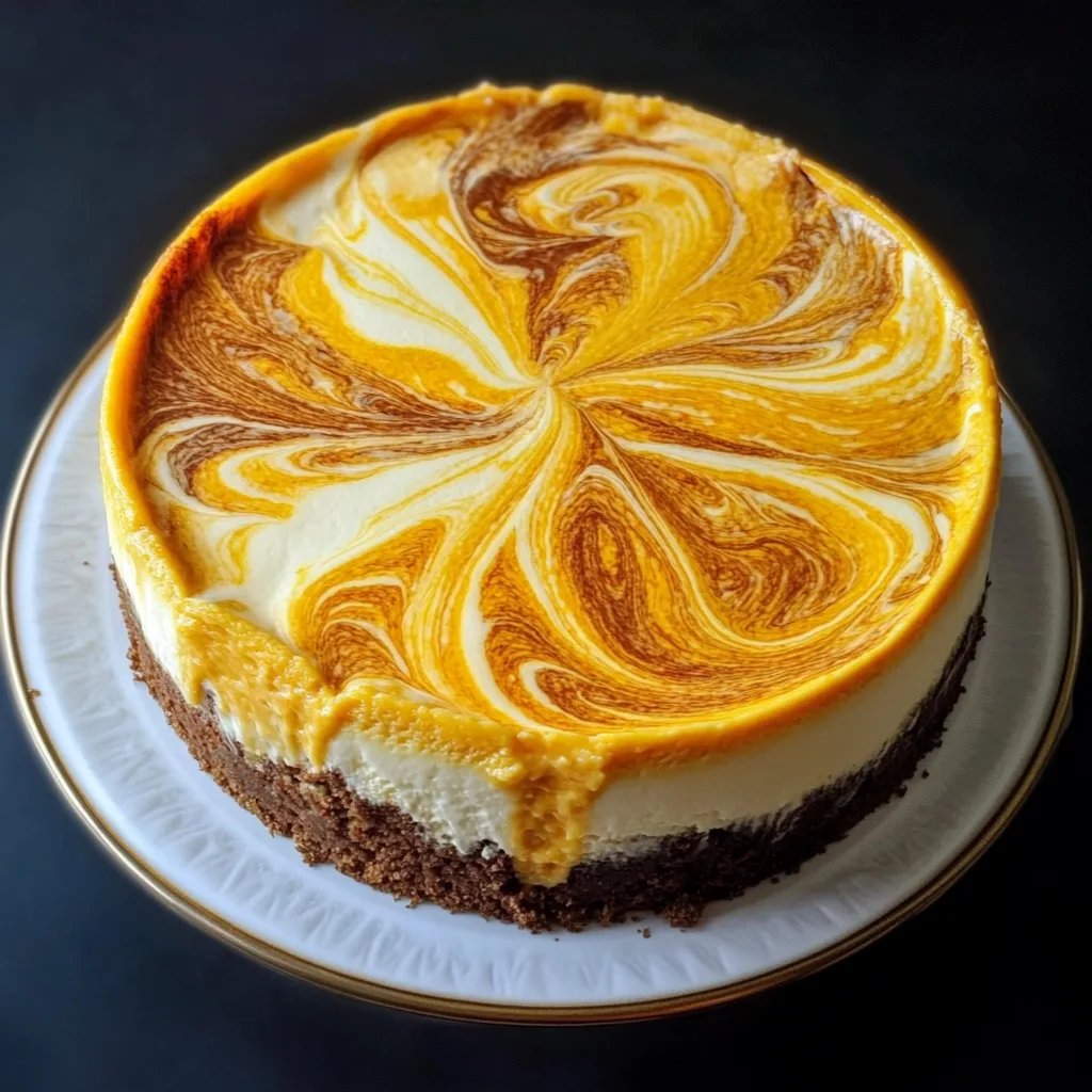 Pumpkin Swirl Cheesecake