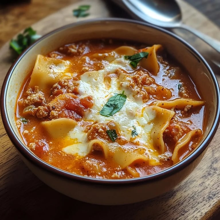 Spicy Lasagna Soup
