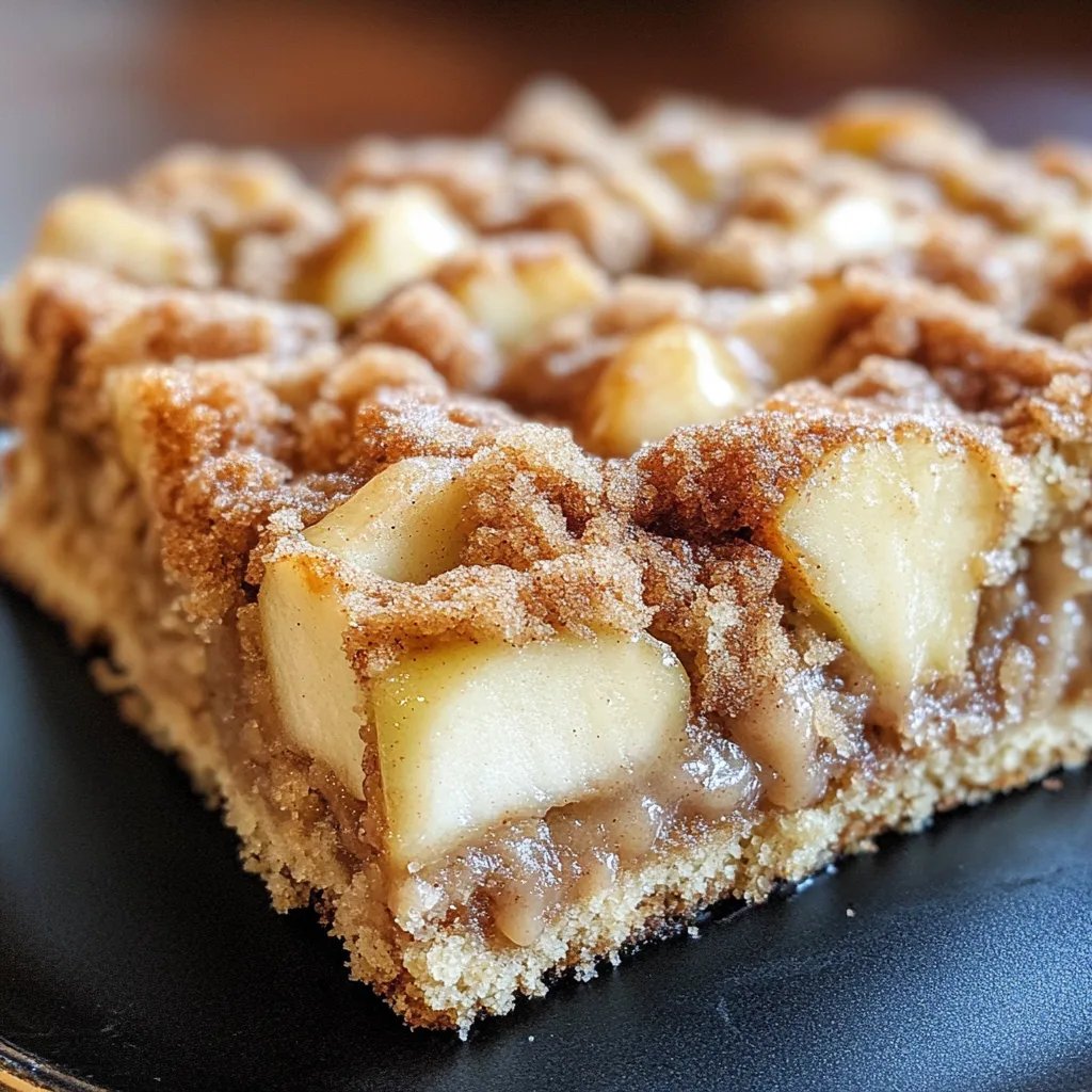 Apple Crumb Cake with Cinnamon Apple Drizzle