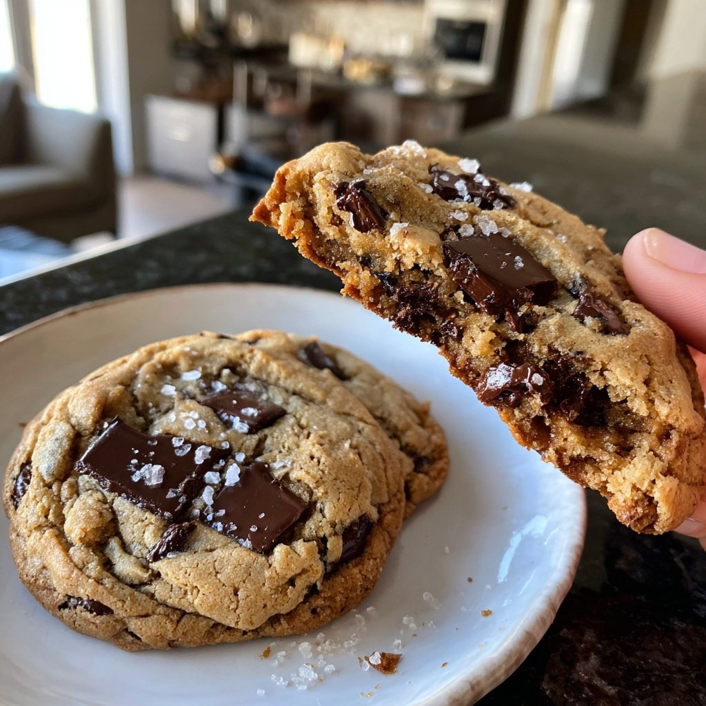 Sea Salt Brown Butter Chocolate Chip Cookies