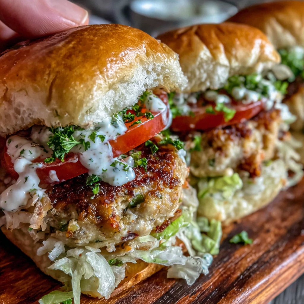 Brunch Sliders with Turkey Patty