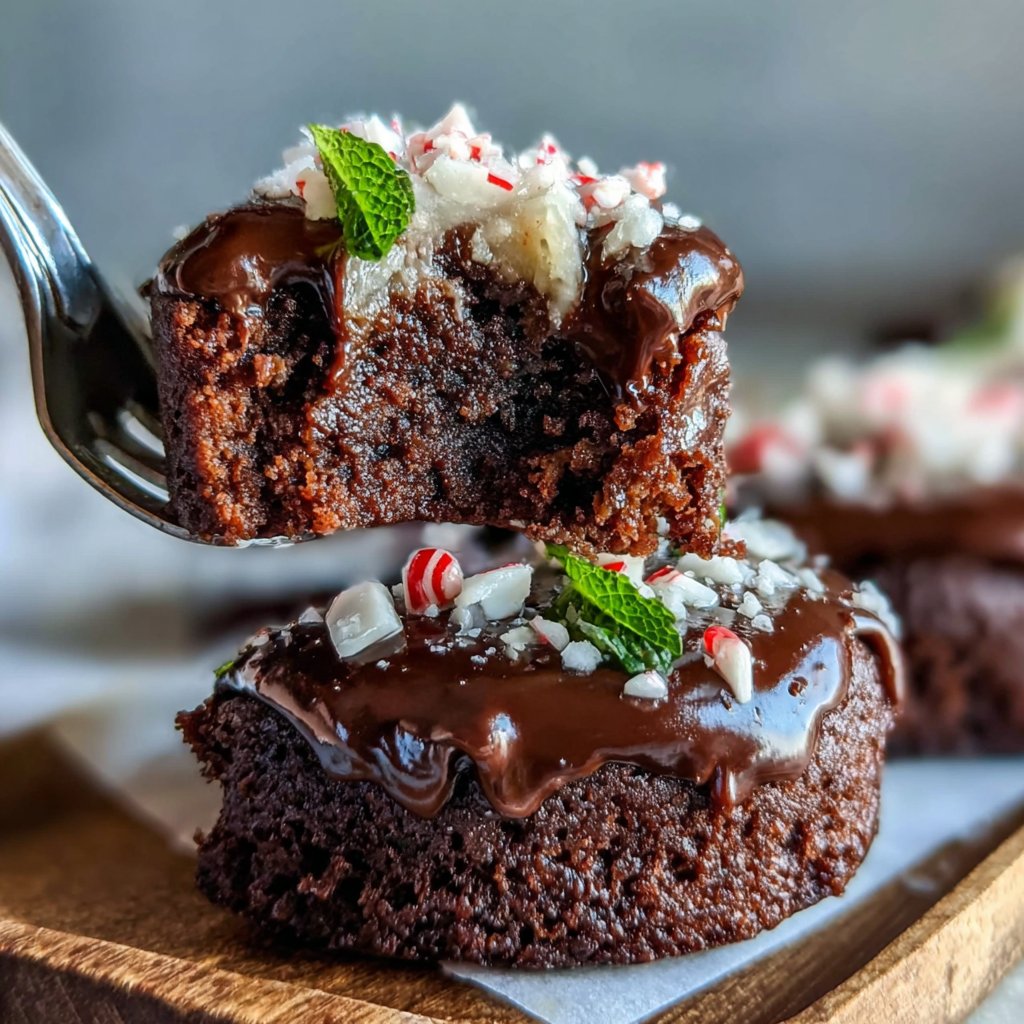 Chocolate Mint Brownie Delights