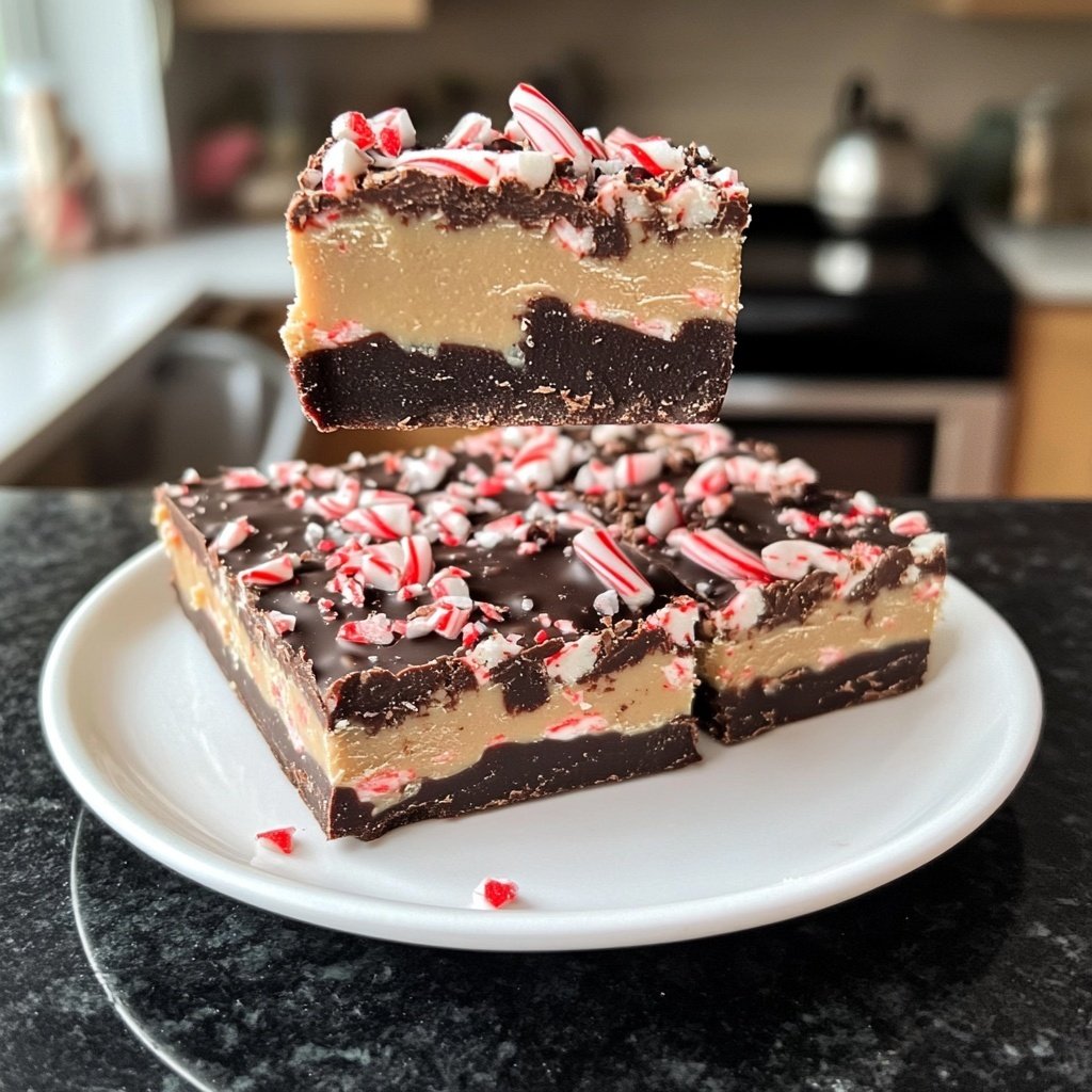 Peppermint Bark Fudge