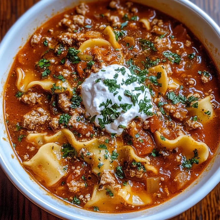 Easy One-Pot Lasagna Soup
