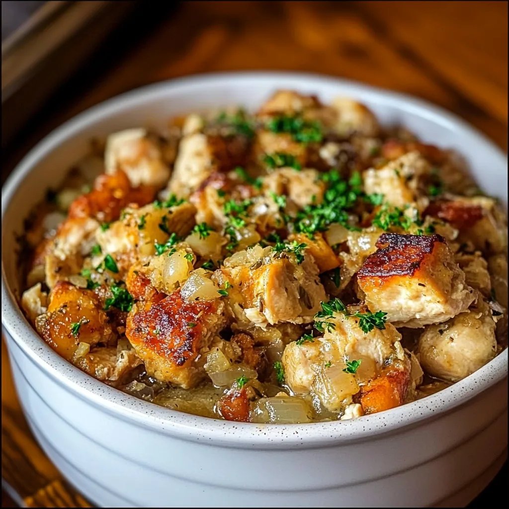 Crock Pot Chicken and Stuffing Dinner