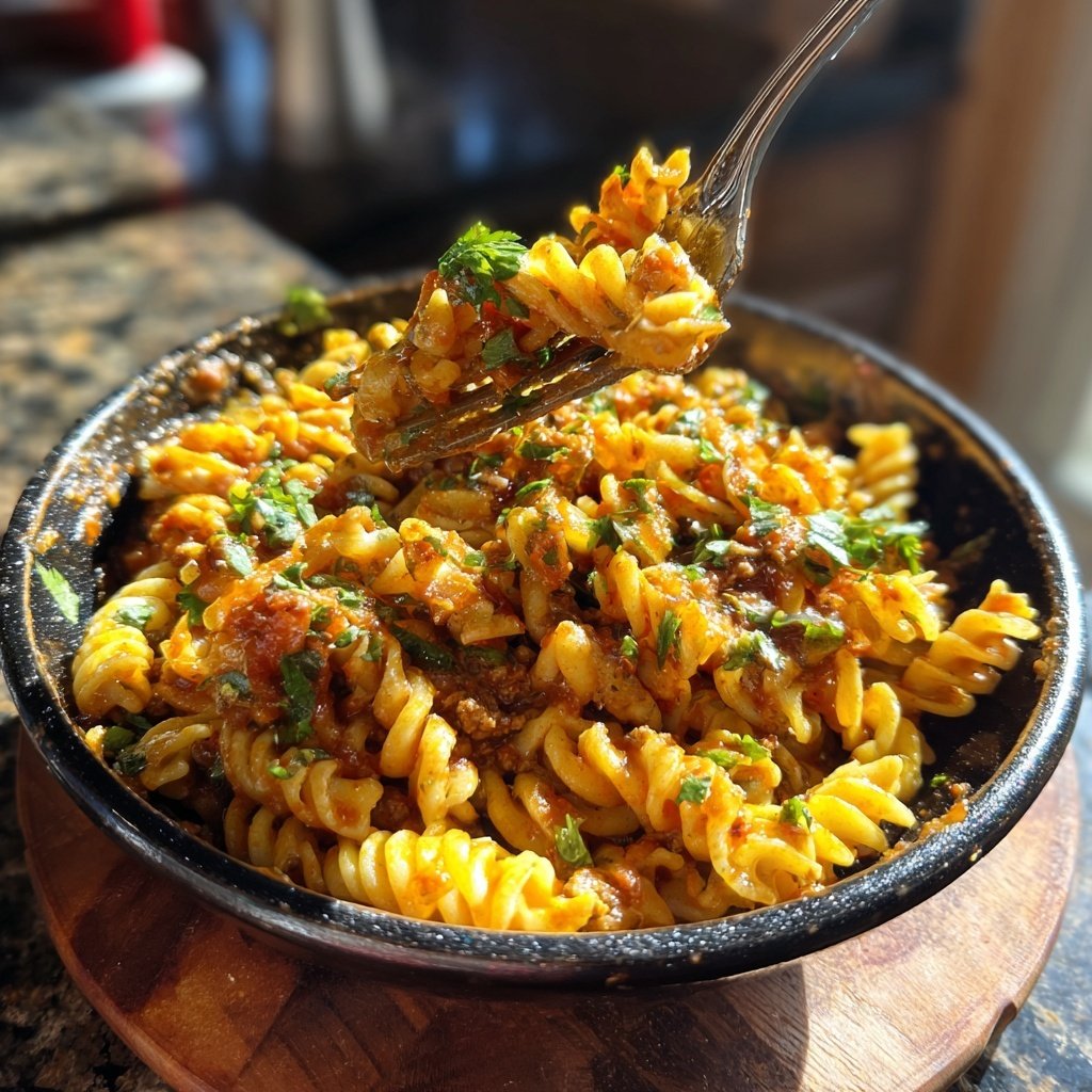 Zesty Mexican Taco Pasta Dish